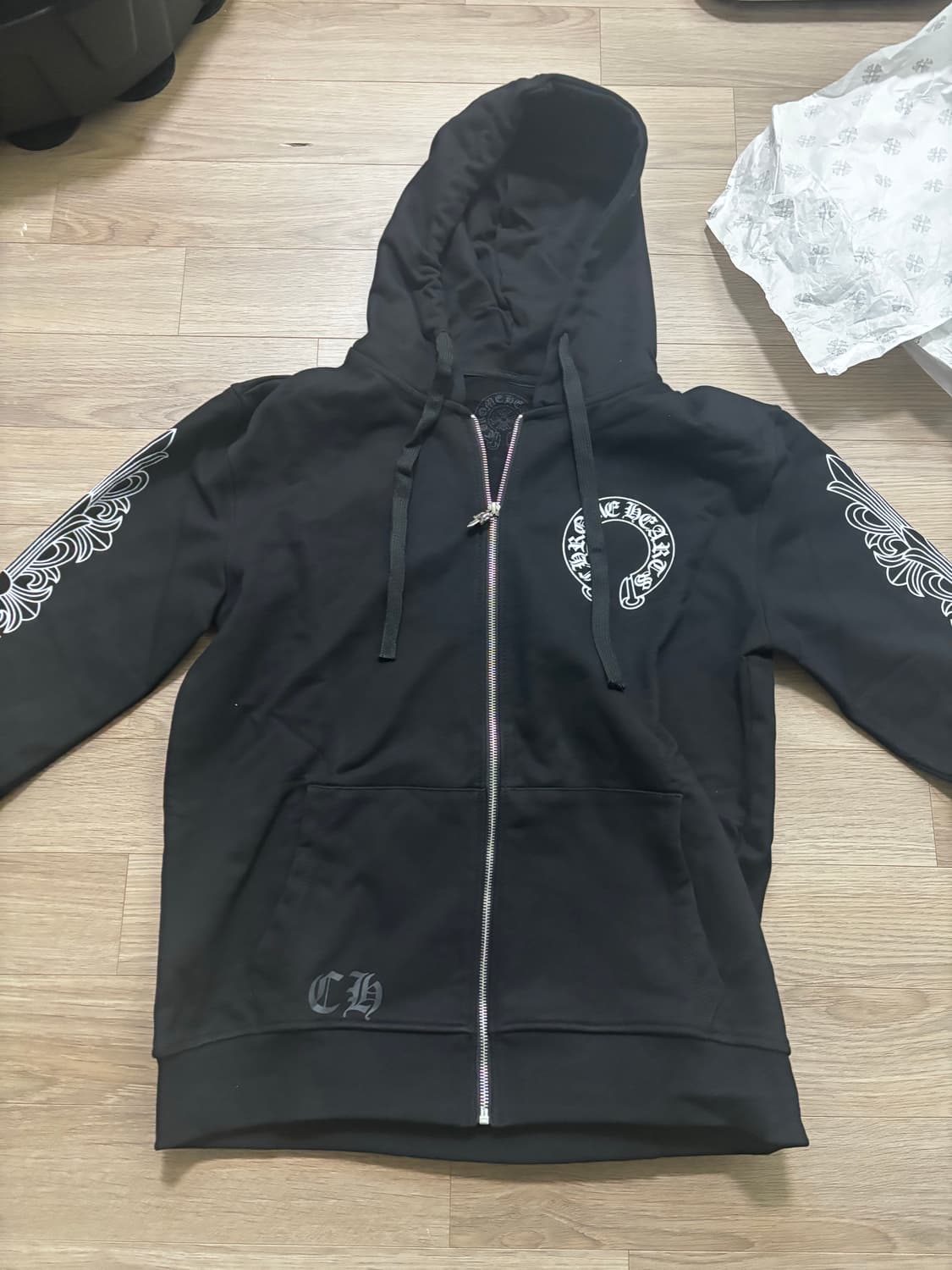 크롬하츠 홀스슈 플로랄 후드집업 낙오프 급처 상품이미지1