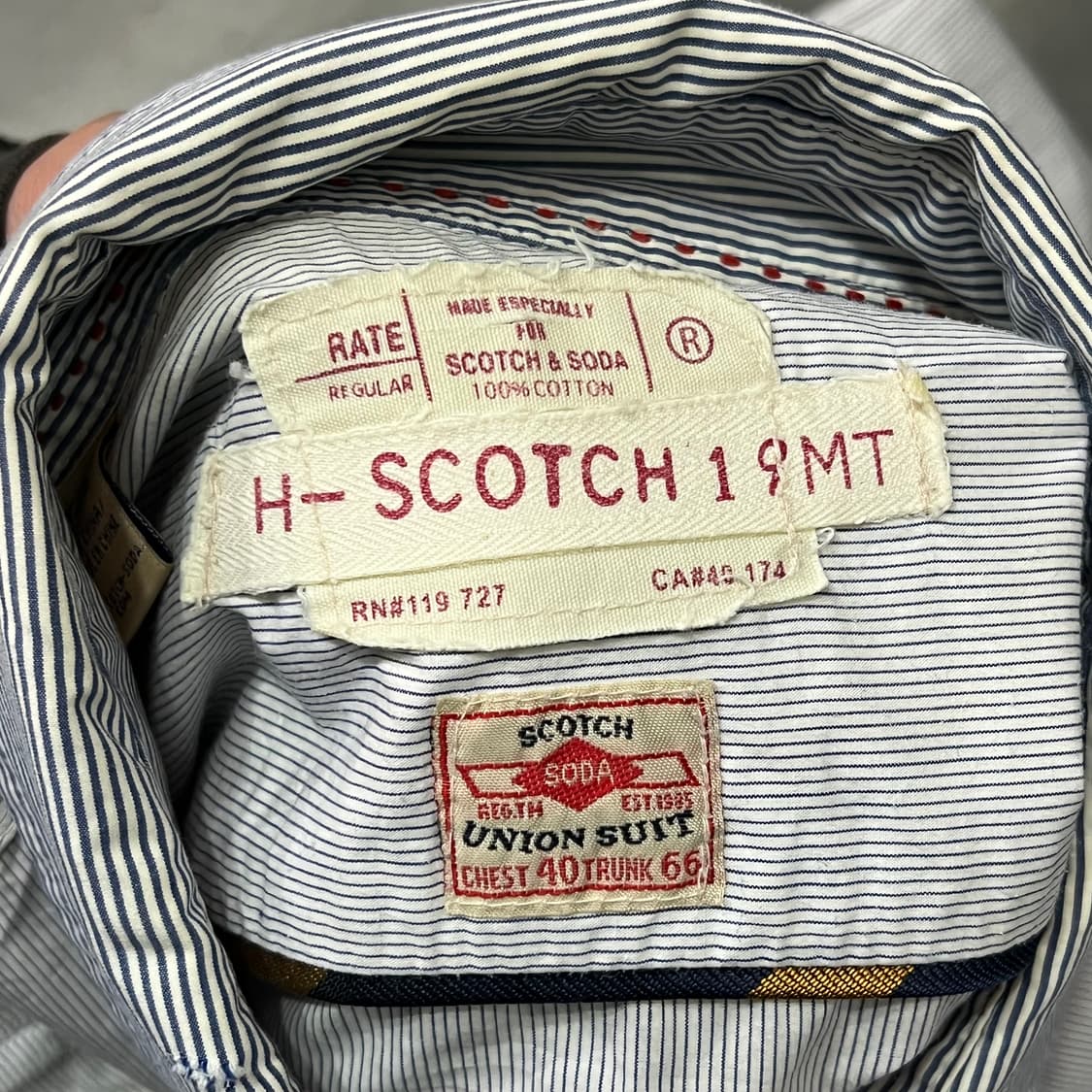  scotch soda 그래픽 스트라이프 셔츠 y15608 상품이미지5
