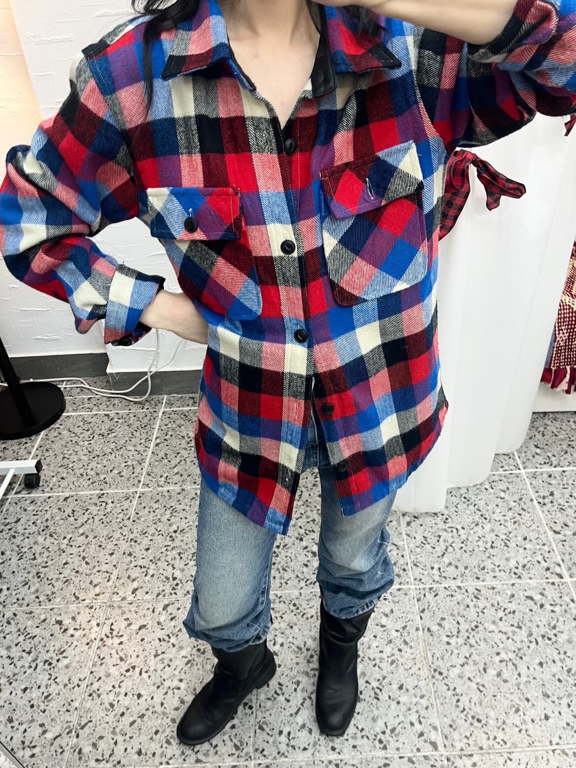 color block jacket shirts 상품이미지4