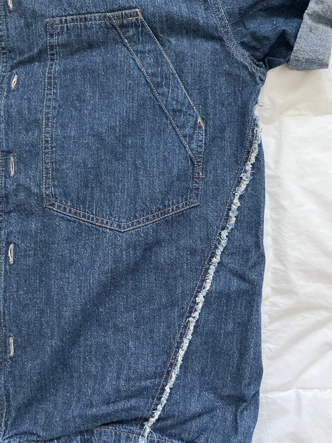 인사일런스 데님 하프셔츠 INSILENCE DENIM HALF SHIRT 상품이미지2