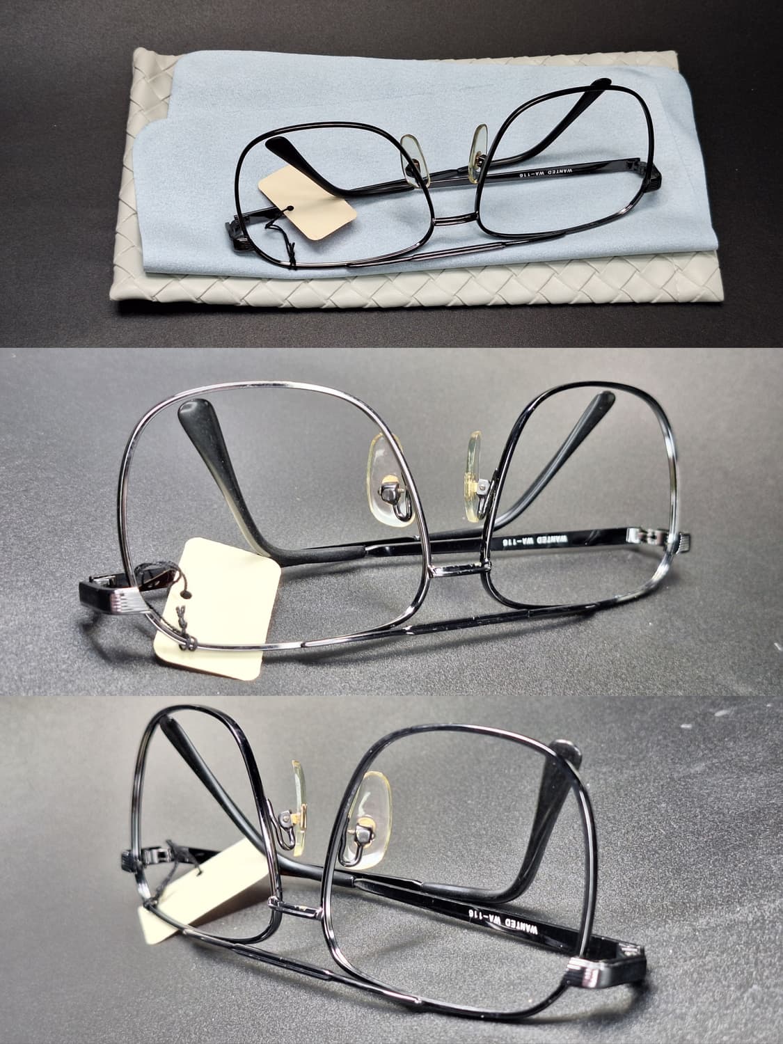 일본 빈티지 데드스톡 미사용/56mm 안경테 Wanted wa-116  상품이미지3