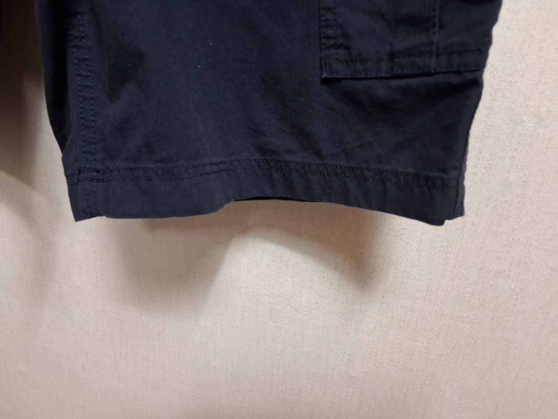 일본빈티지 유니클로 네이비 데님카고반바지 숏팬츠 남성 L33 34
 상품이미지4