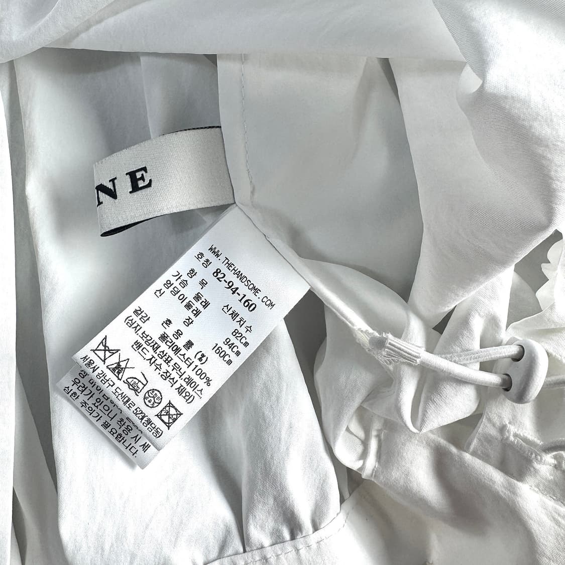 마인 2025 드로우스트링 핀턱 반팔 셔츠 상품이미지3