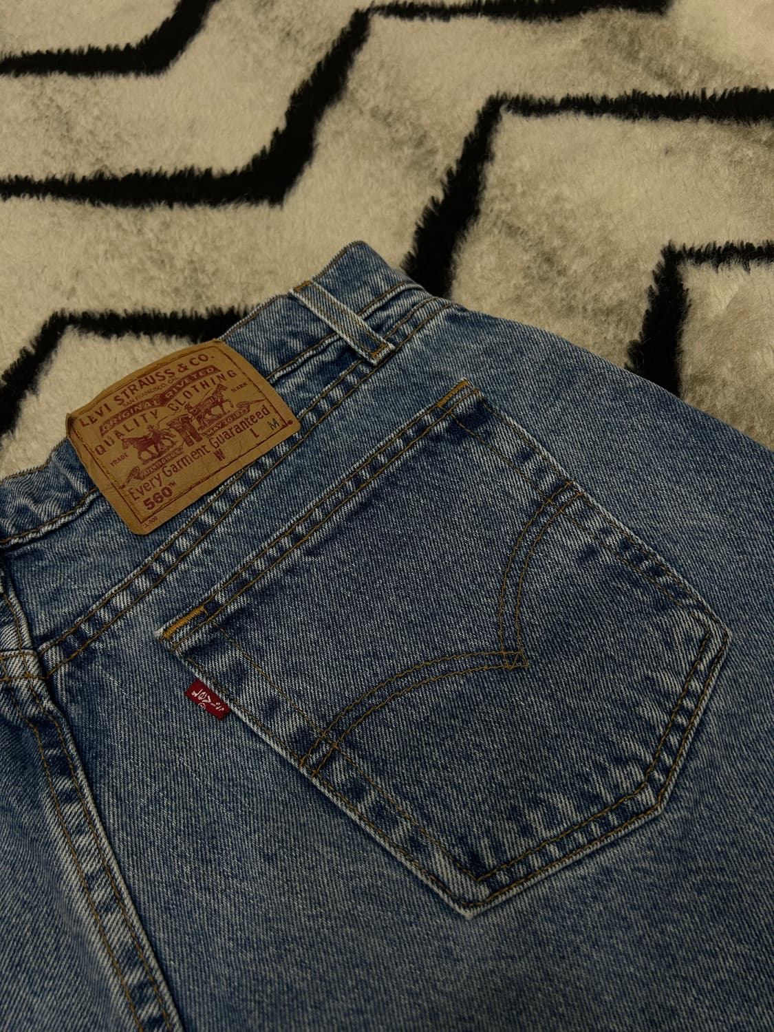 [M]리바이스560 USA 루즈핏 데님 반바지 상품이미지1