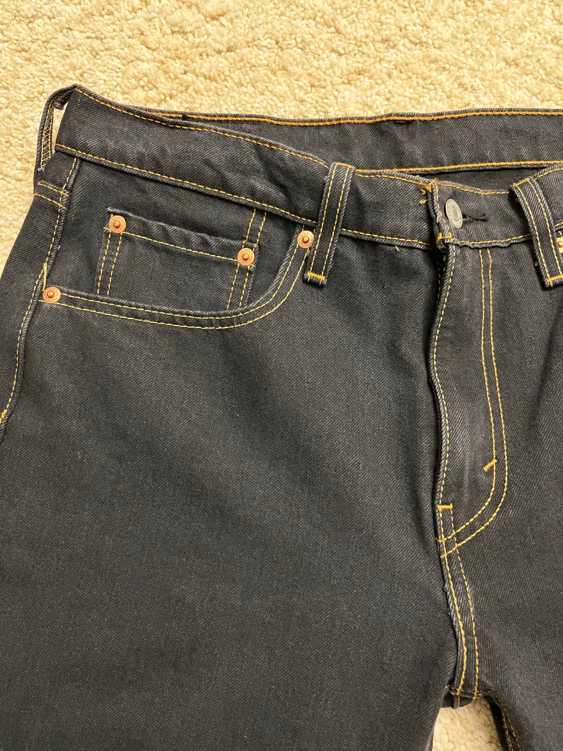 [새상품] 리바이스 502 테이퍼드 진 중청 (2950-1366) 상품이미지5