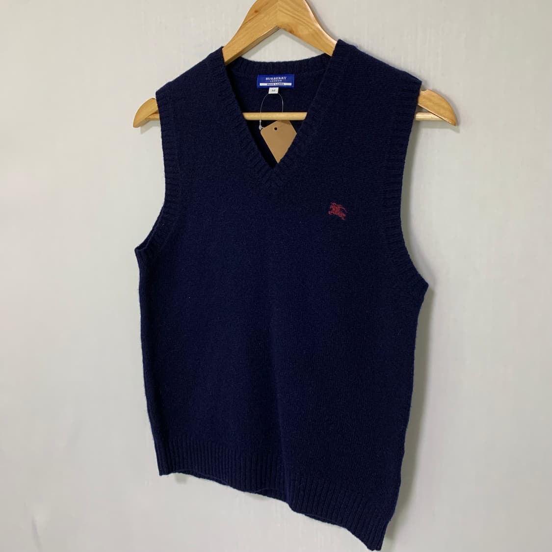 버버리 블루라벨 니트 조끼 네이비 여성 M 빈티지 베스트 상품이미지2