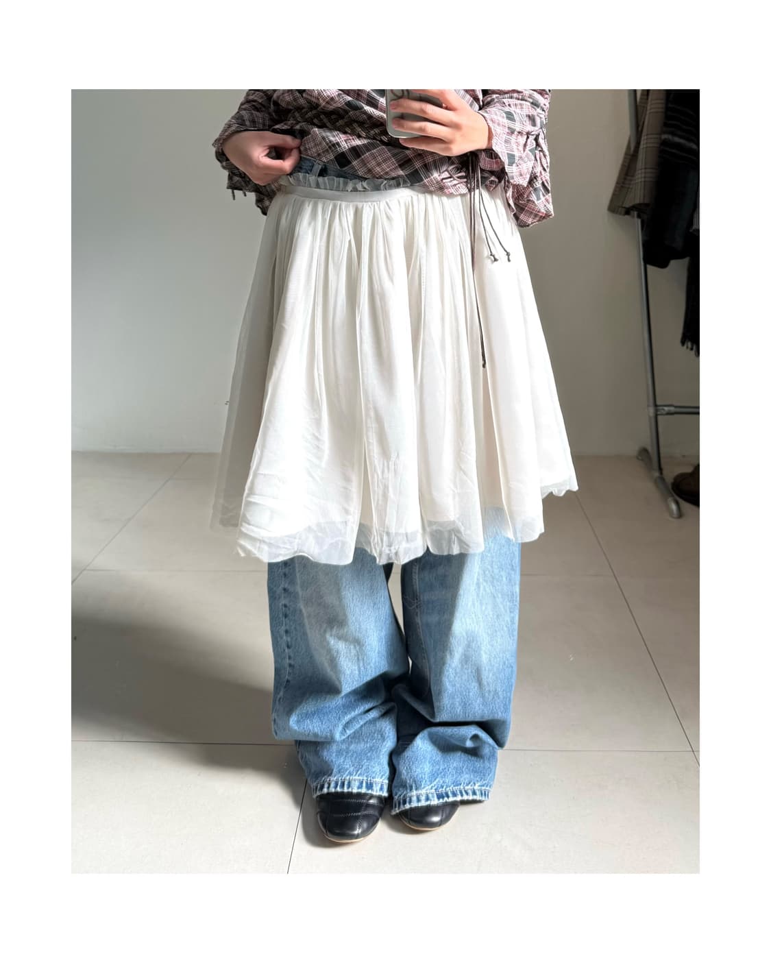 빈티지 샤 스커트 상품이미지3