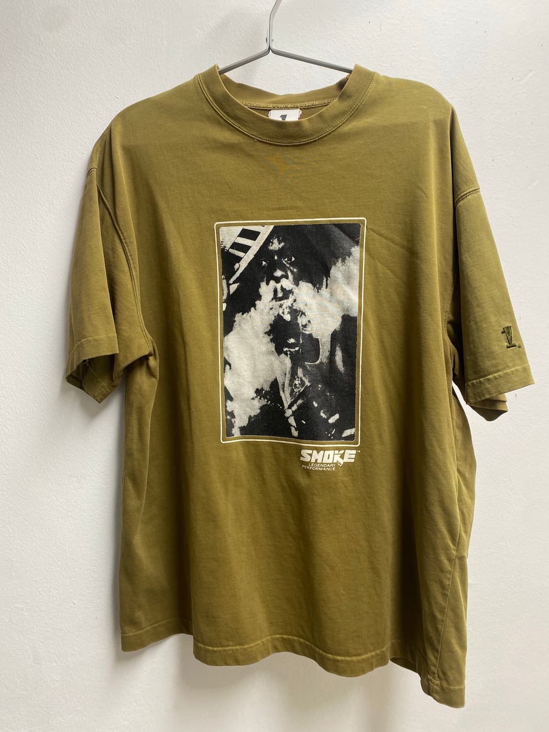 일본빈티지 카키 스모크 반팔 상품이미지1