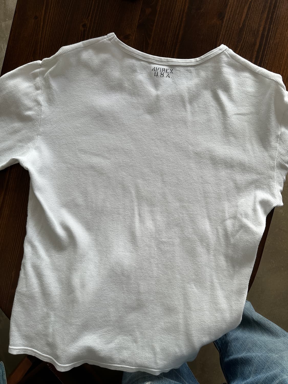 AVIREX 와플 롱슬리브 티셔츠 상품이미지7