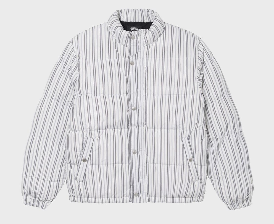 스투시 스트라이프 다운 패딩 상품이미지2