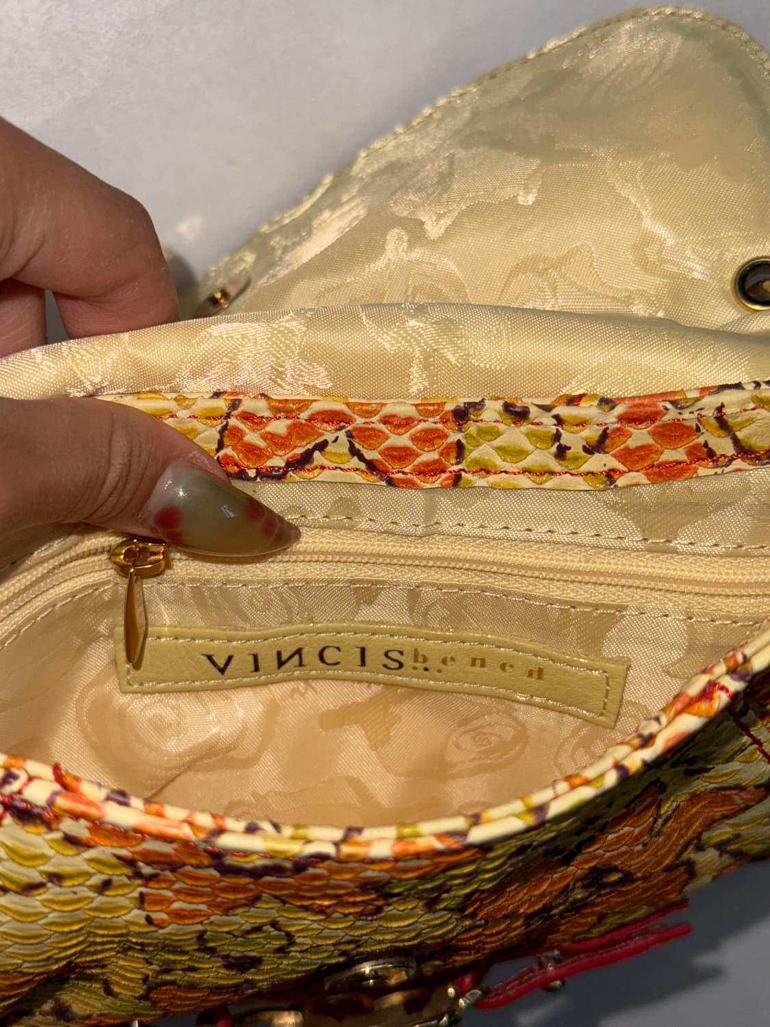 Vincis Bench yellow bohemian floral 숄더백 상품이미지6