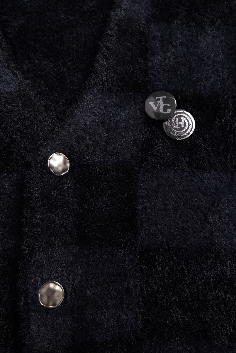 해칭룸 Hairy Cardigan Checkerboard 상품이미지2