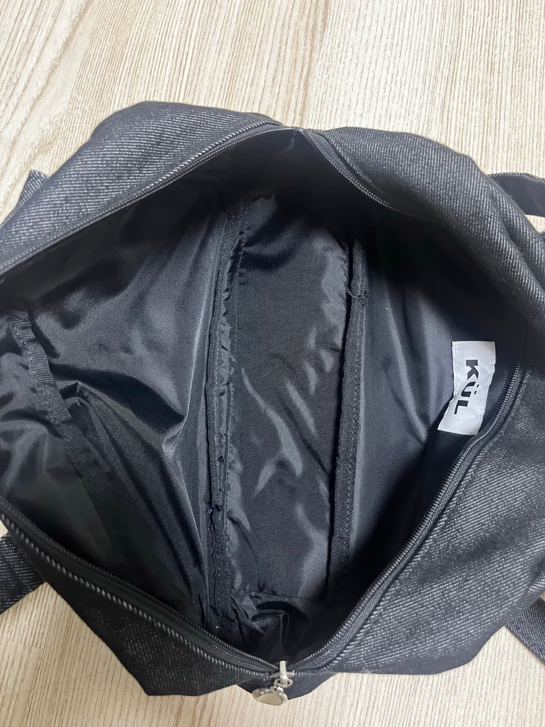 큘 시그니처 포켓 백 가방 블랙데님 상품이미지3