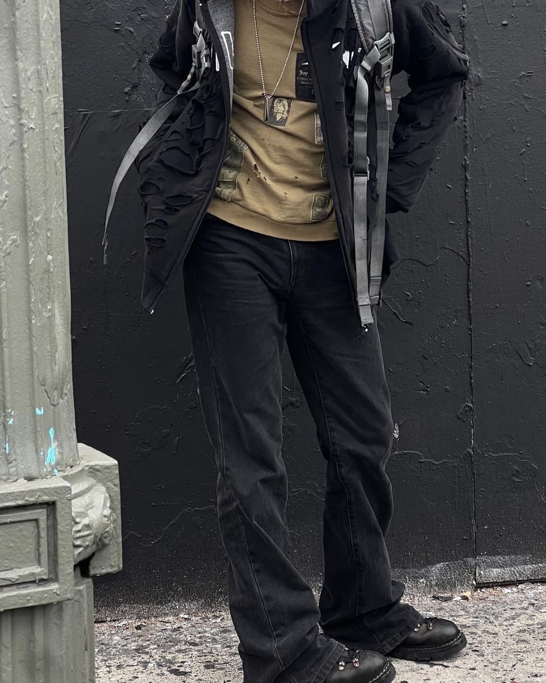 빈티지 하이킹슈즈 트레킹화 블랙 270-275 상품이미지2