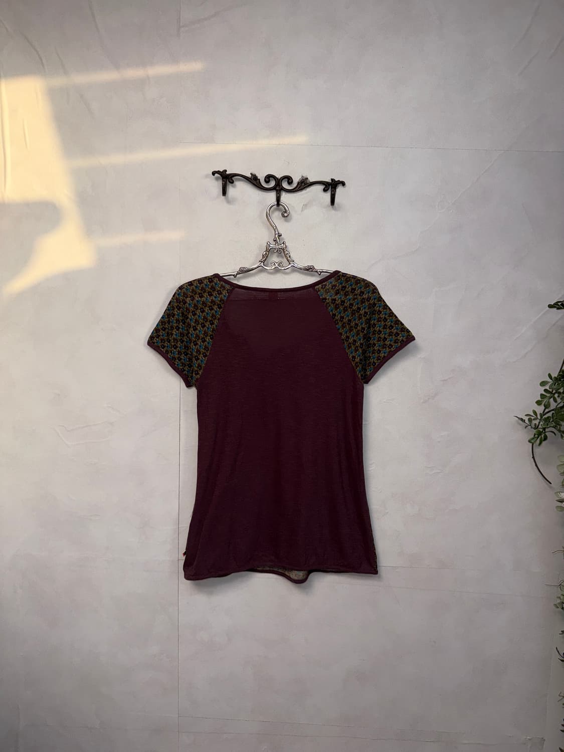 Hugo Boss brown floral ribbon blouse 상품이미지4