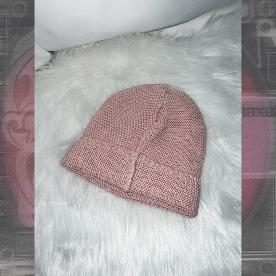 핑크 니트 비니 상품이미지3