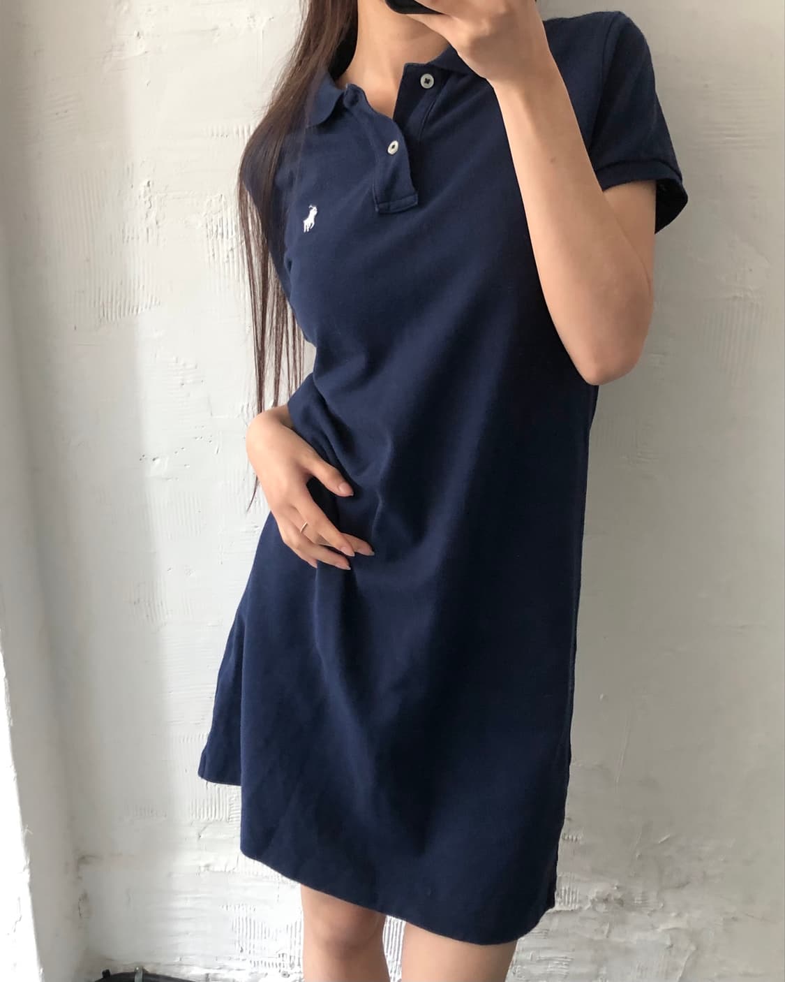 Polo 폴로 랄프로렌 신형라벨 우먼 네이비컬러 PK 원피스 상품이미지6