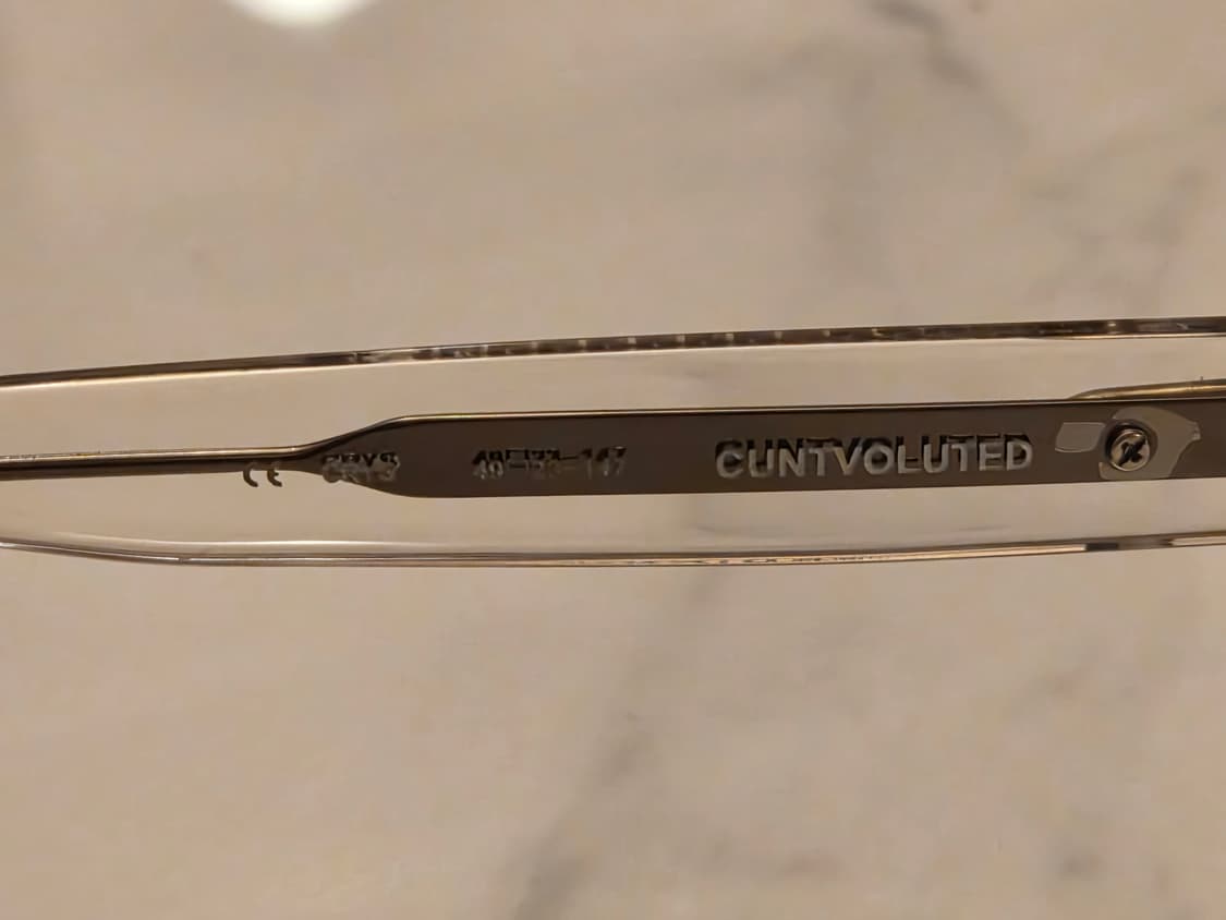 [정품] Chrome Hearts 클리어 솔 대거 안경 상품이미지6