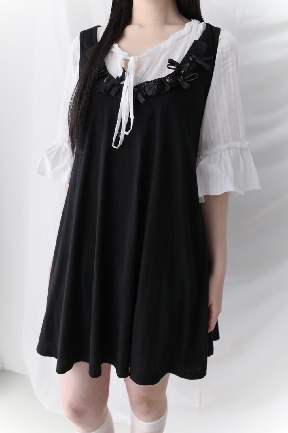 beads sleeveless one-piece  상품이미지5