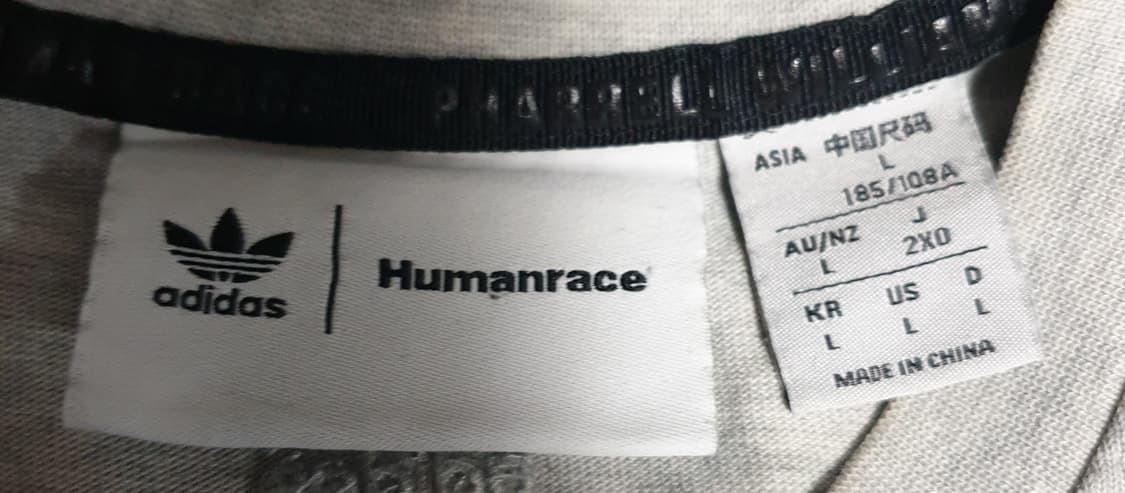 아디다스x휴먼레이스 오버핏 반팔티 멜란지 (L) 상품이미지4