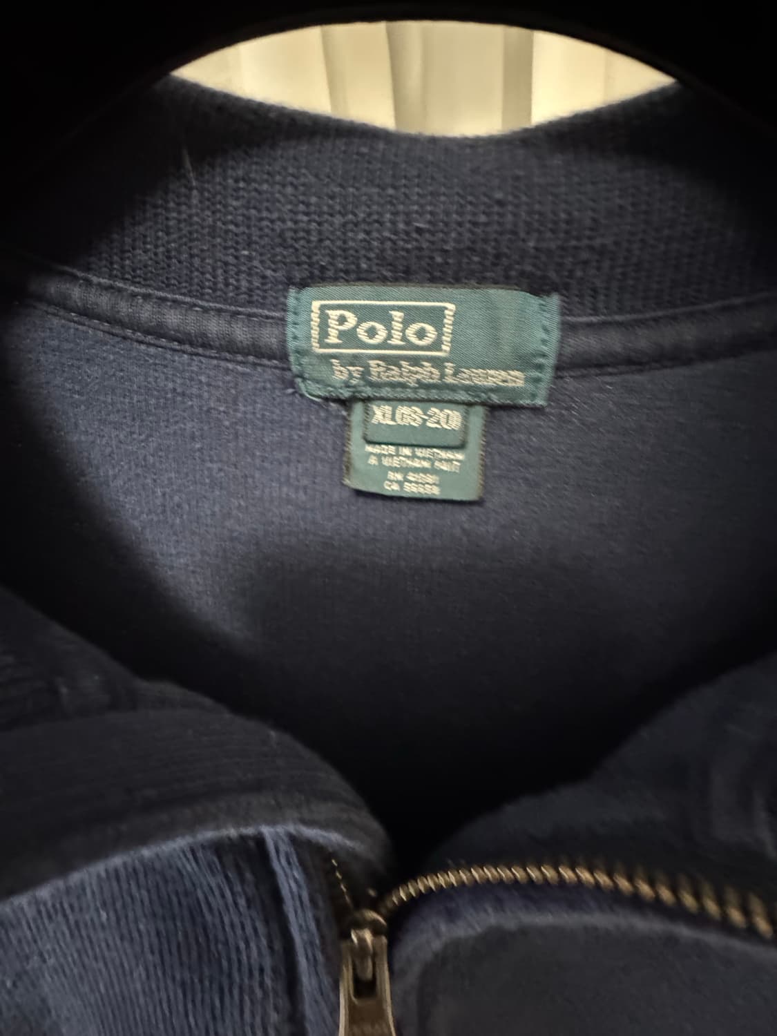 폴로 반집업 남색 상품이미지5