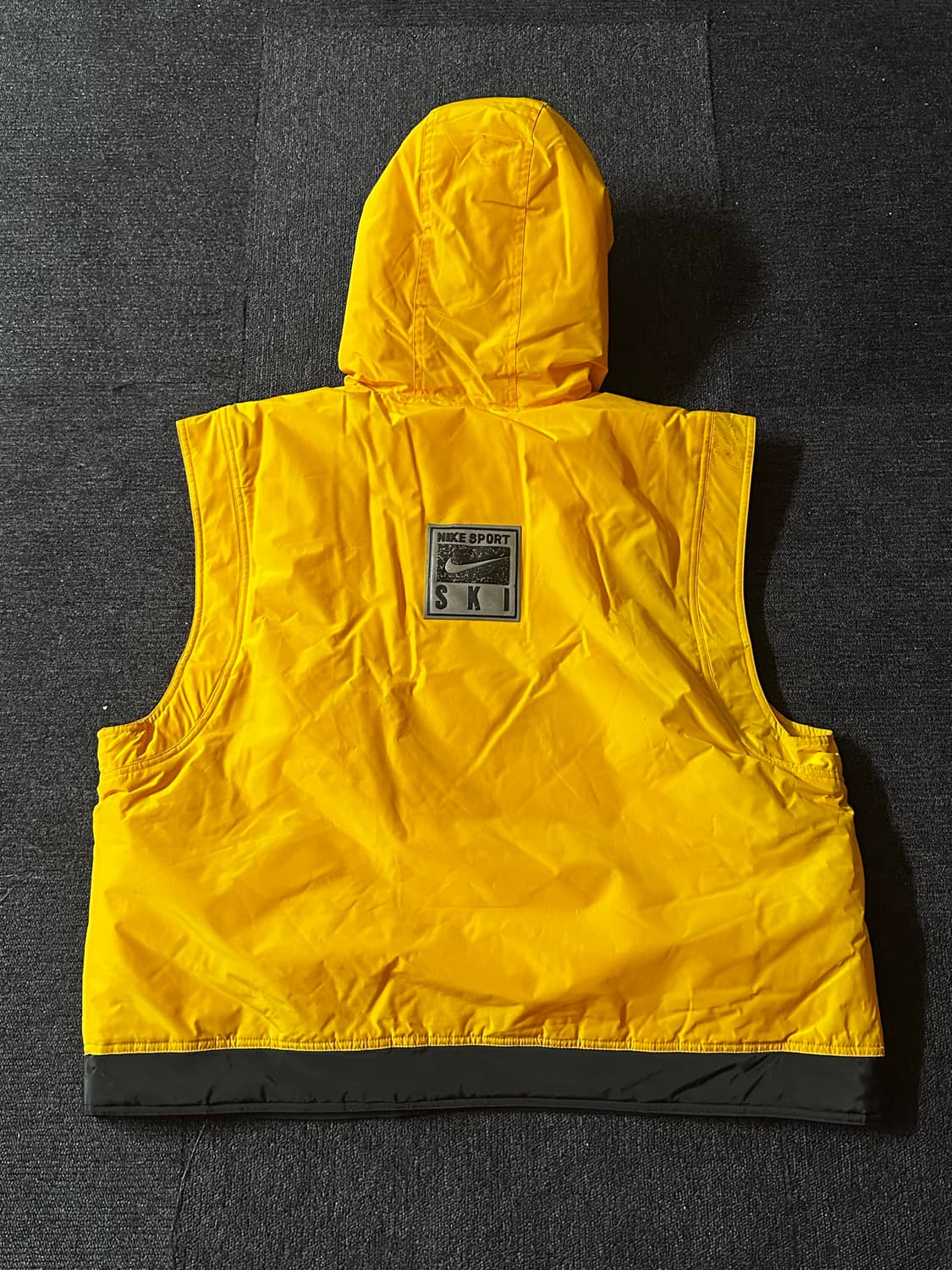 90s Nike  ski 스키 아노락 파커 베스트 XL  실버택 상품이미지4