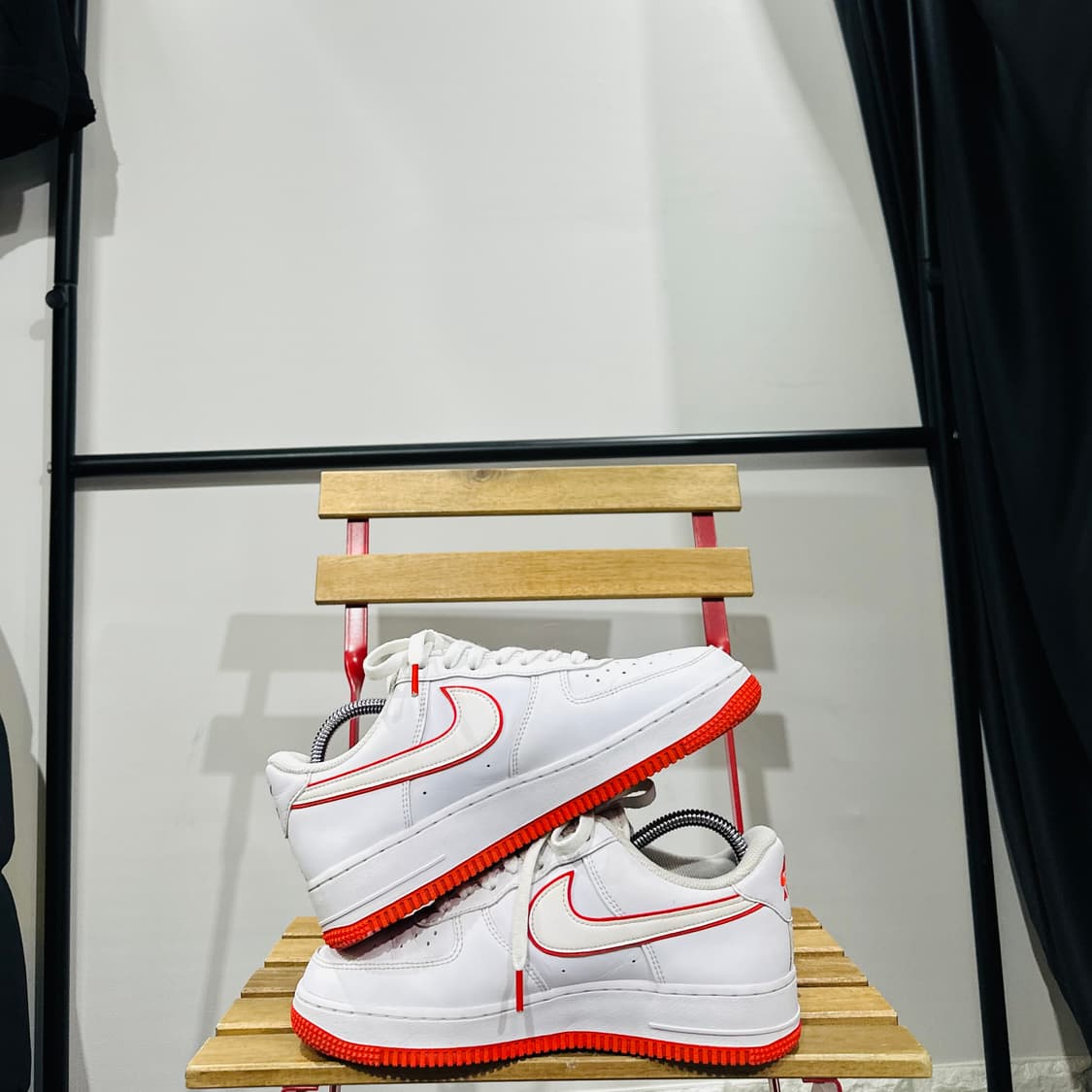 250) 나이키 운동화 남녀 공용 신발 에어 포스 1 로우 피칸테 레드 상품이미지7