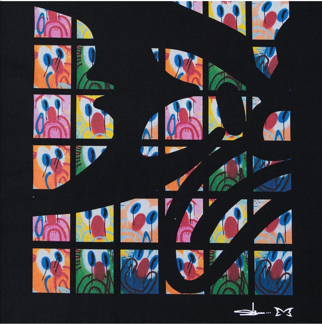 (M) MERTRA x Slawn 티셔츠 블랙 상품이미지5