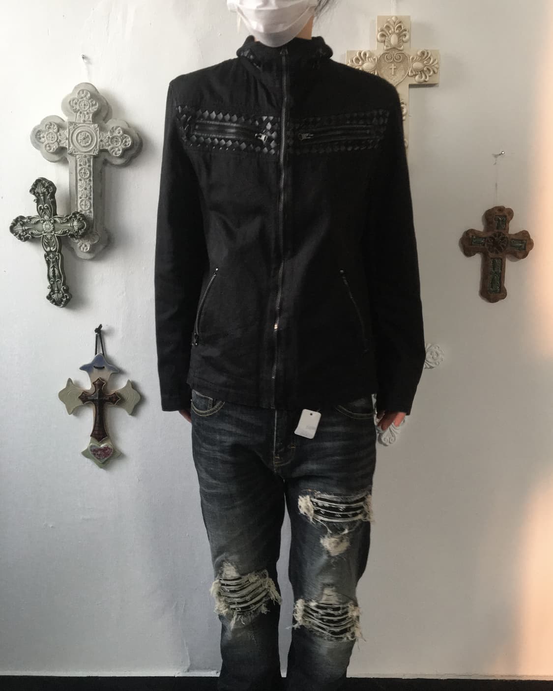 Point high neck jacket 상품이미지9