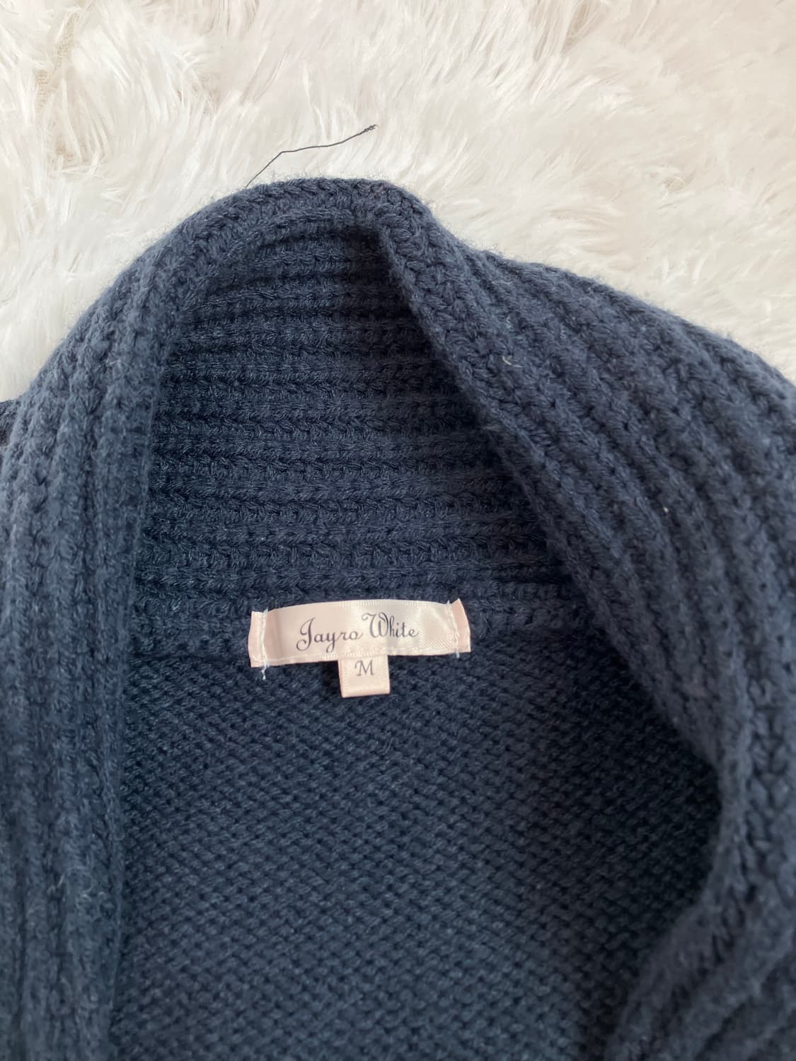 빈티지 네이비 떡볶이 니트 코트 y2k 스트릿 갸루 펑키 일본빈티지70 상품이미지5