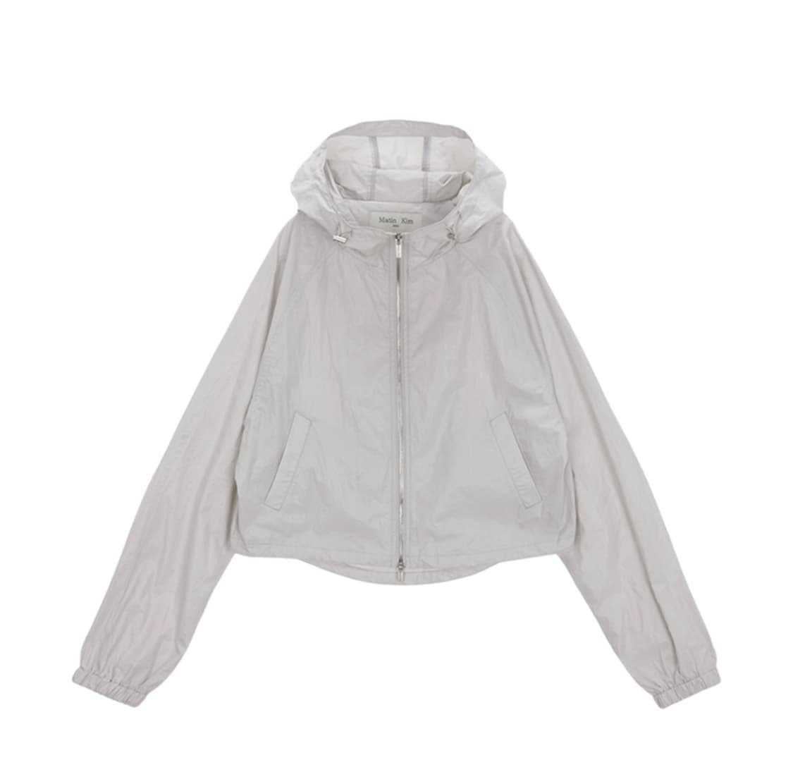 마뗑킴 크롭 바람막이 그레이컬러 상품이미지2