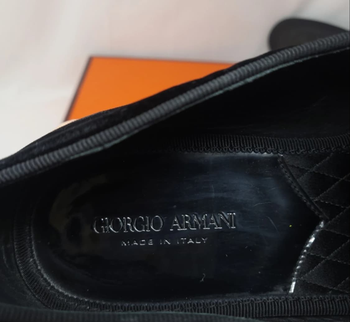 조르지오 아르마니 벨벳 로퍼 250mm 상품이미지9
