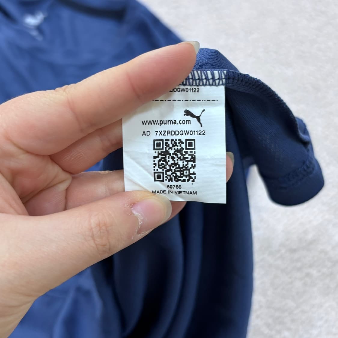 M 푸마 네이비 기능성 반팔 티셔츠 0402E 상품이미지4