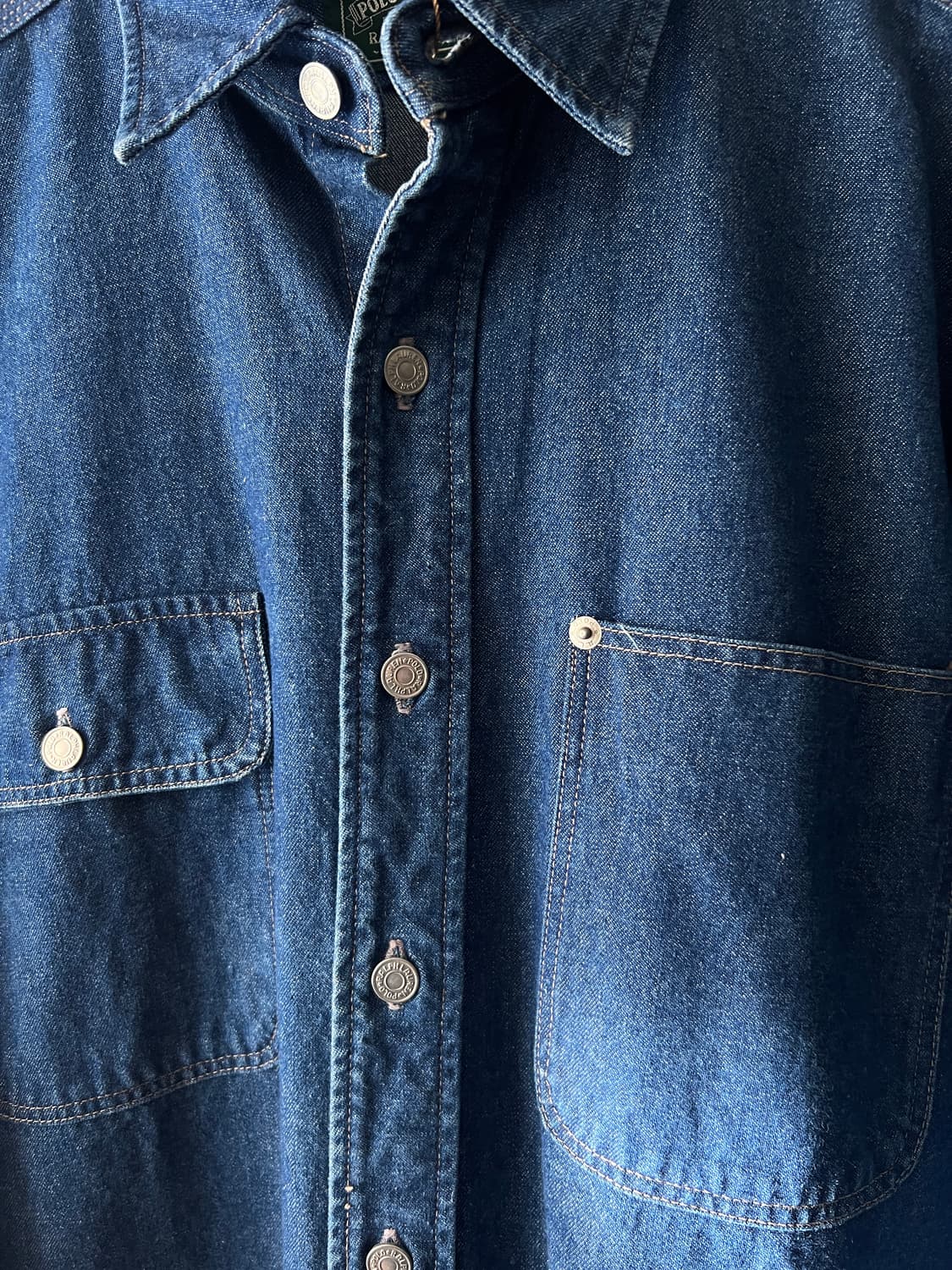 [L]폴로 컨트리 14oz 덩가리 데님 워크셔츠 상품이미지3