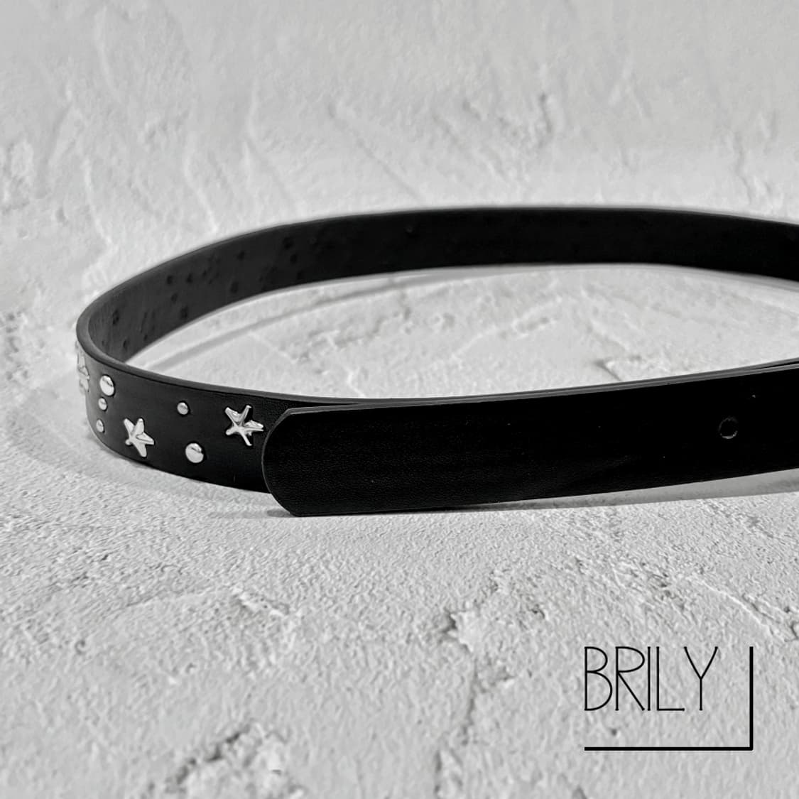 [Unisex] MAY2 스타 별 스터드 비건 가죽 클래식 웨스턴 벨트 상품이미지5