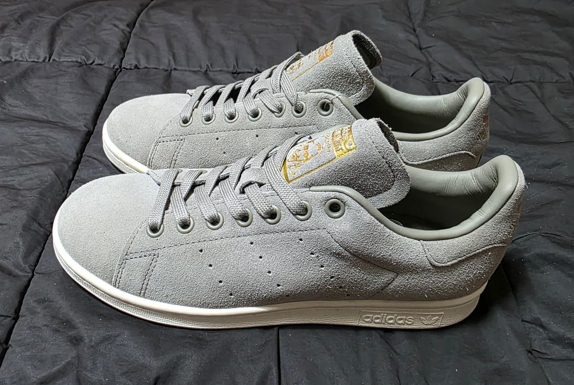 [새상품]아디다스 스탠스미스 프리미엄 스웨이드 그레이 245 BB0038 상품이미지5