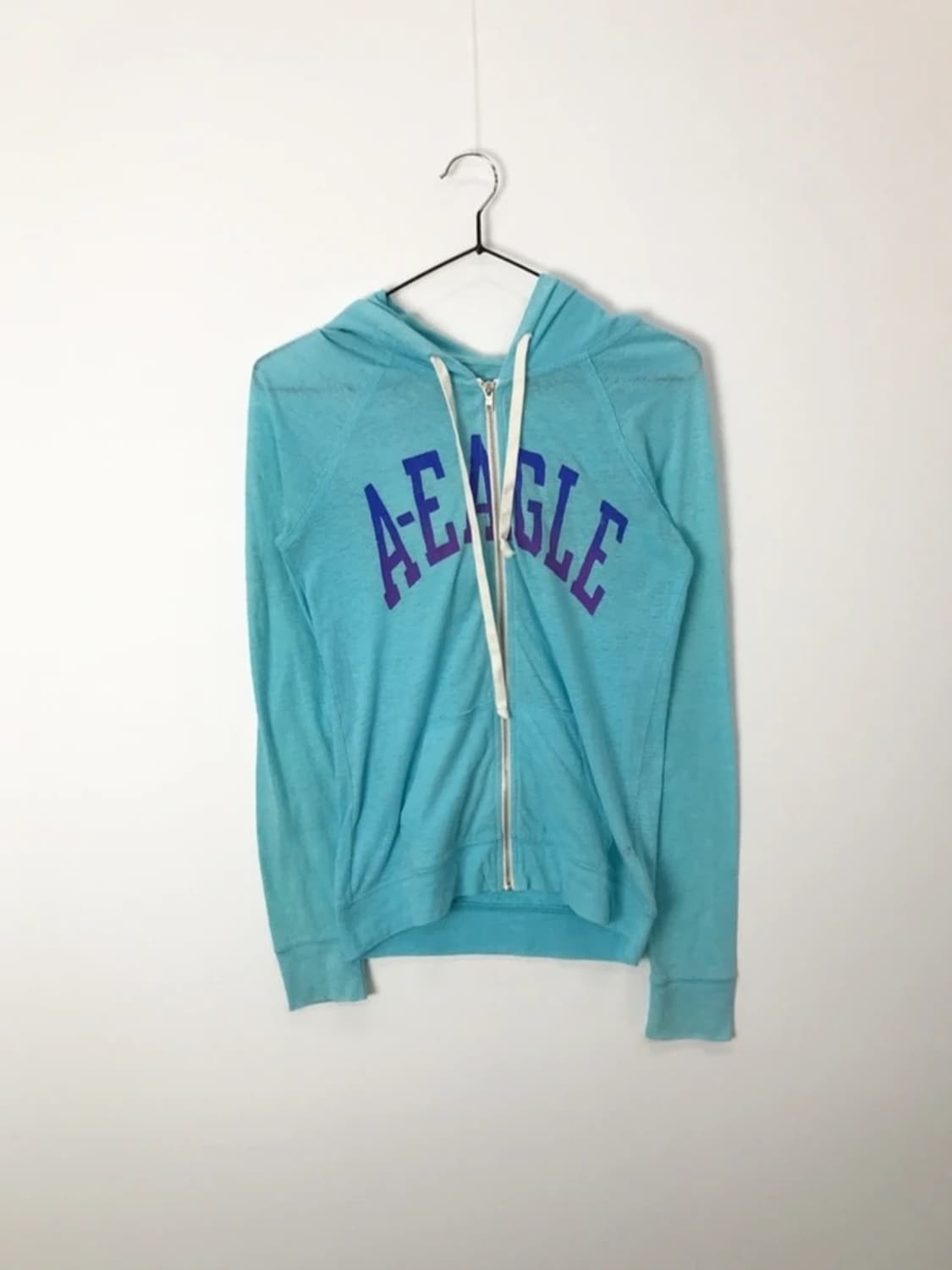 American Eagle Sky Blue Zip Hoodie 상품이미지3