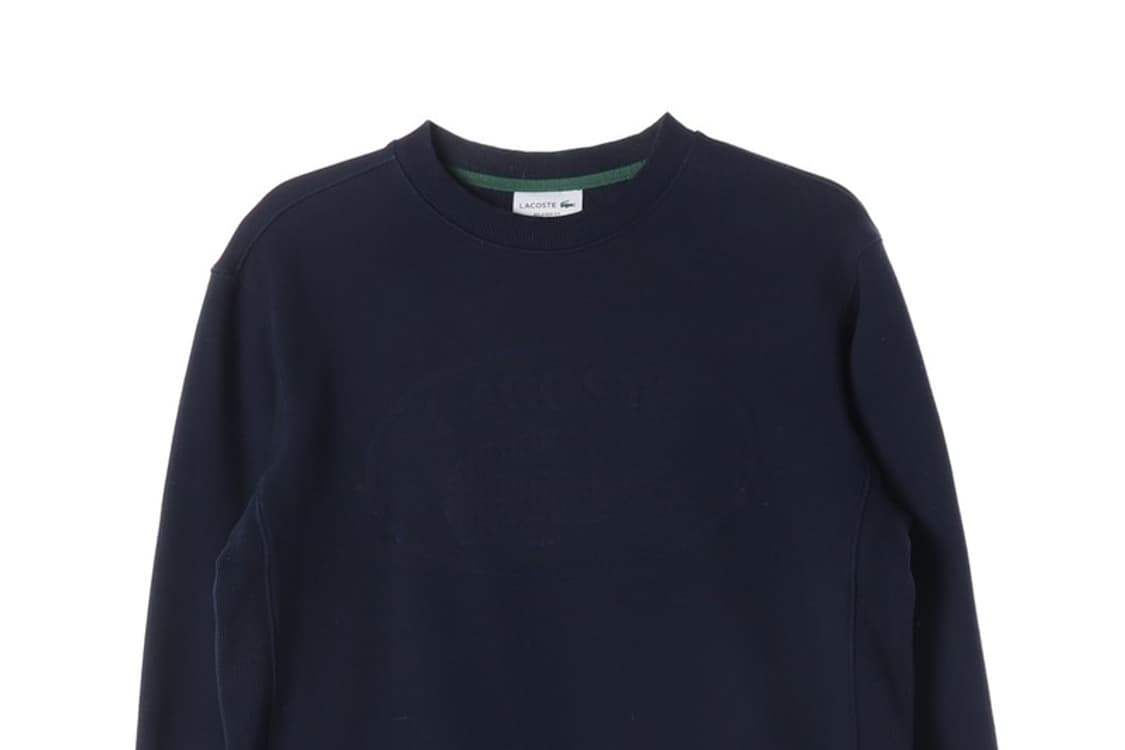 라코스테 네이비 릴렉스핏 코튼 맨투맨 3 상품이미지3