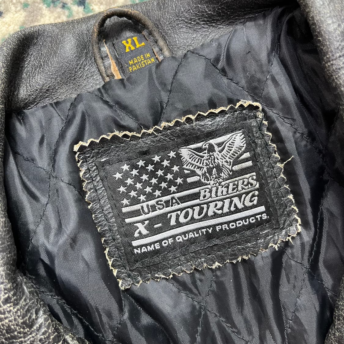 X touring usa 미제 커프스 단추 라이더 자켓(XL) 상품이미지5