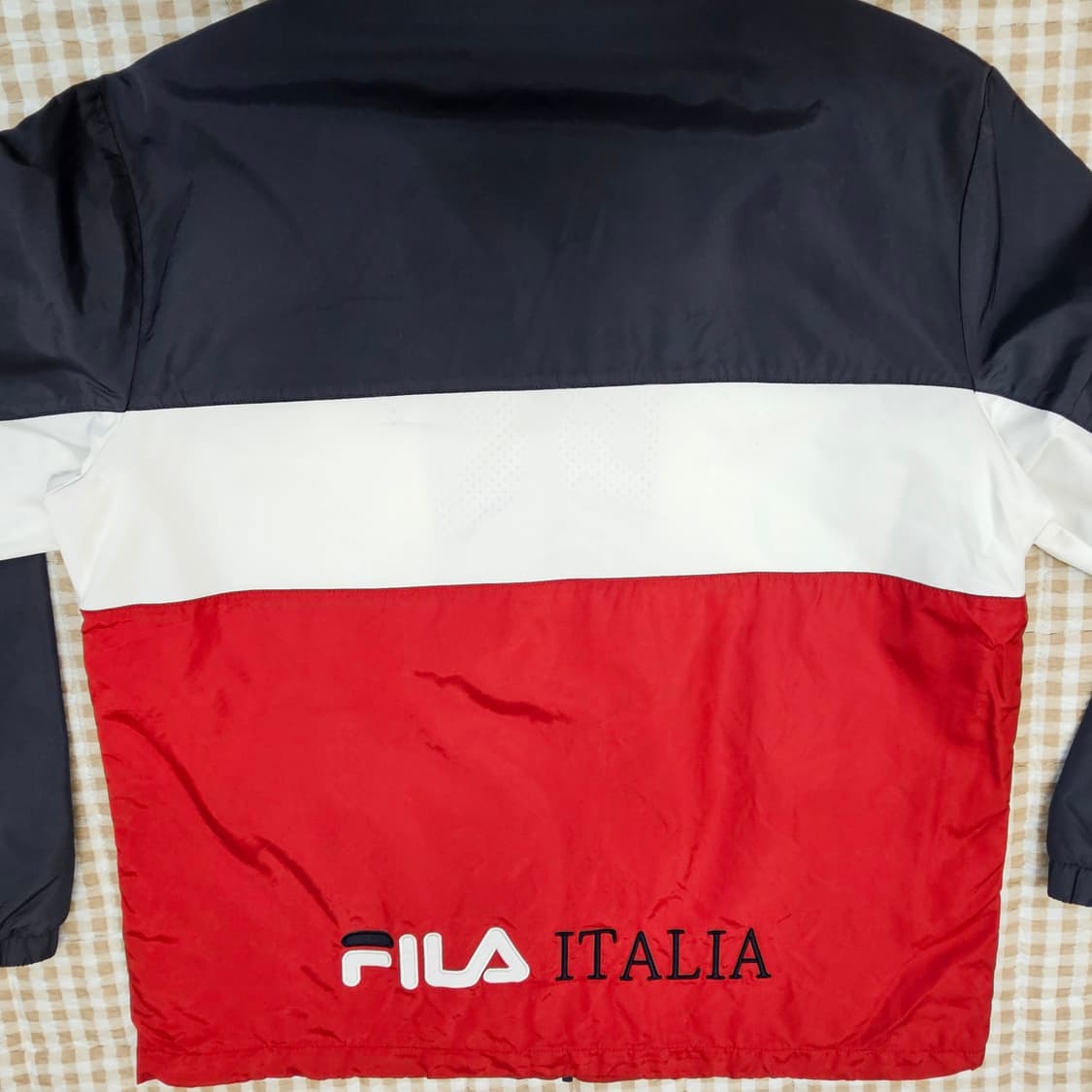 휠라 3단블로킹 바람막이 자켓 남자100 상품이미지8