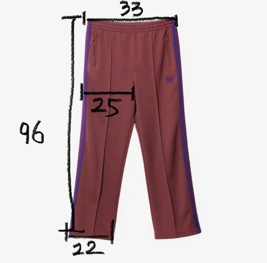 니들스 트랙팬츠 스트레이트 와인 상품이미지2