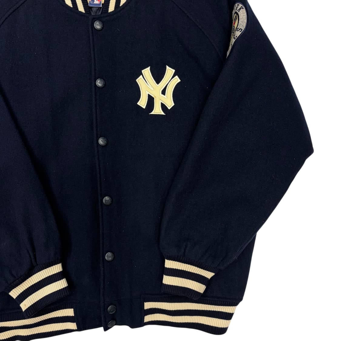 00s MLB 뉴욕 양키스 네이비 울 바시티 자켓 L 상품이미지3