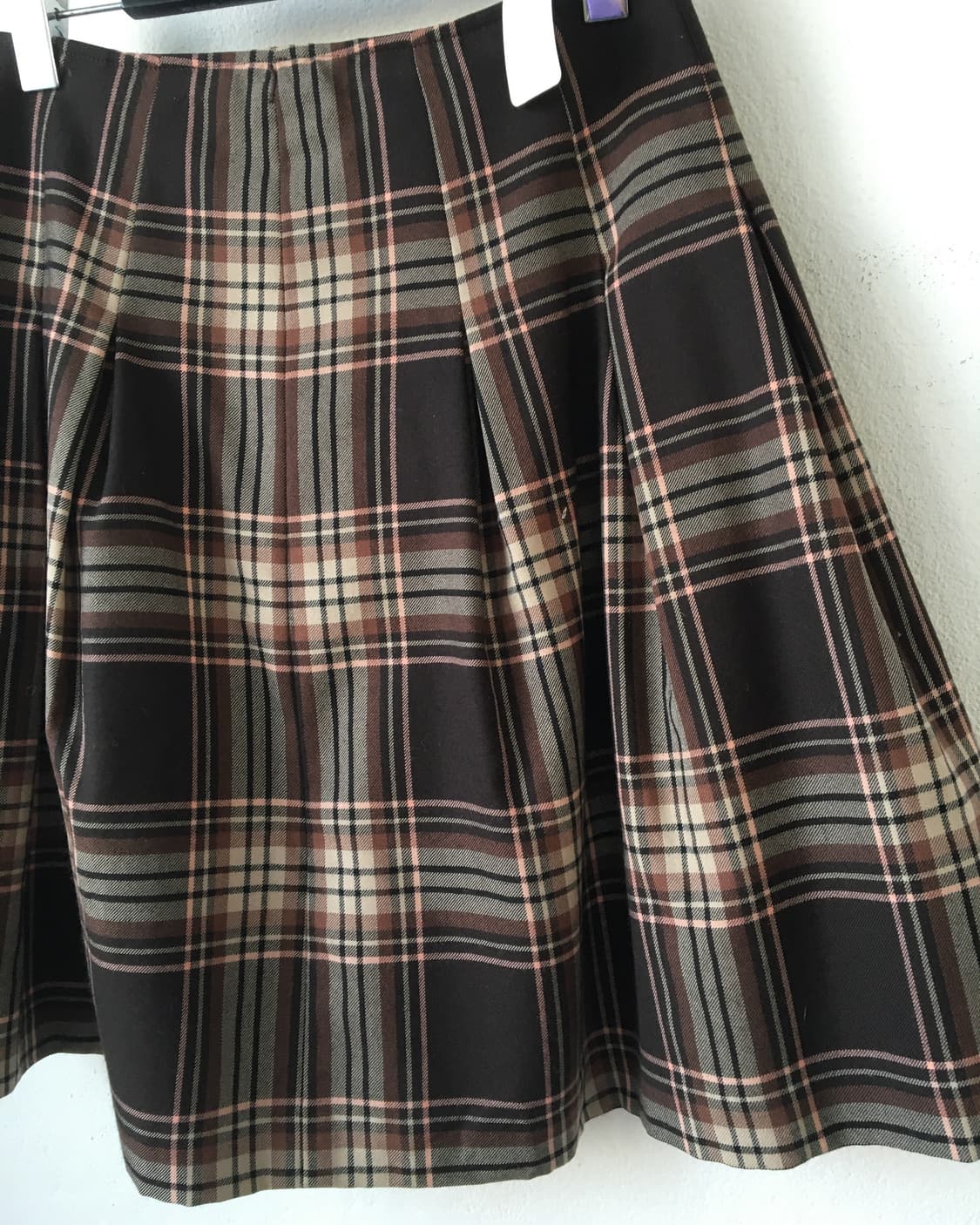 Check pattern pleats skirt 상품이미지3