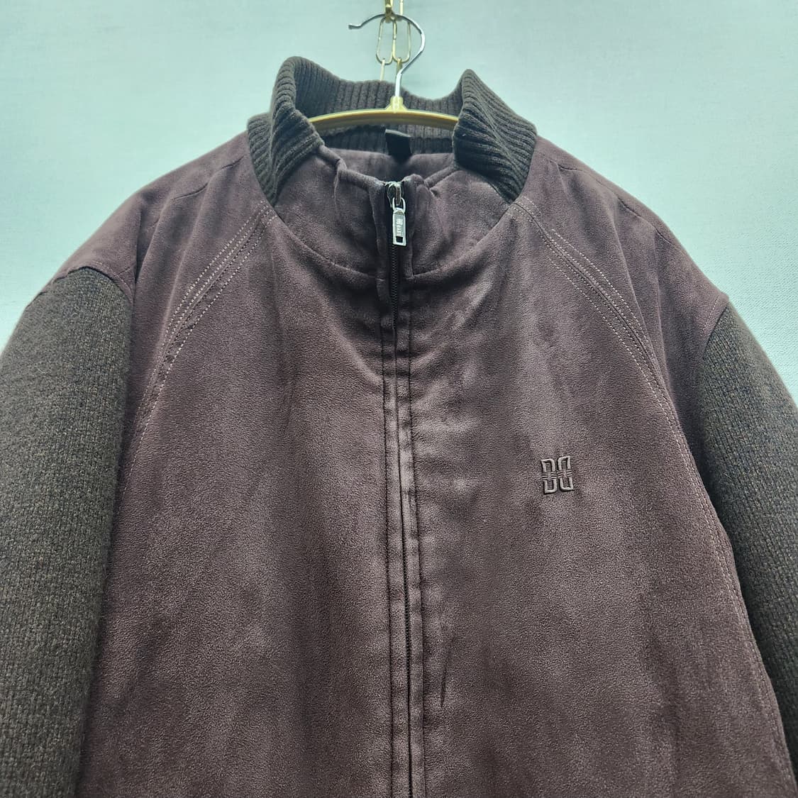 닥스 스웨이드/니트 집업 자켓 XL 상품이미지2