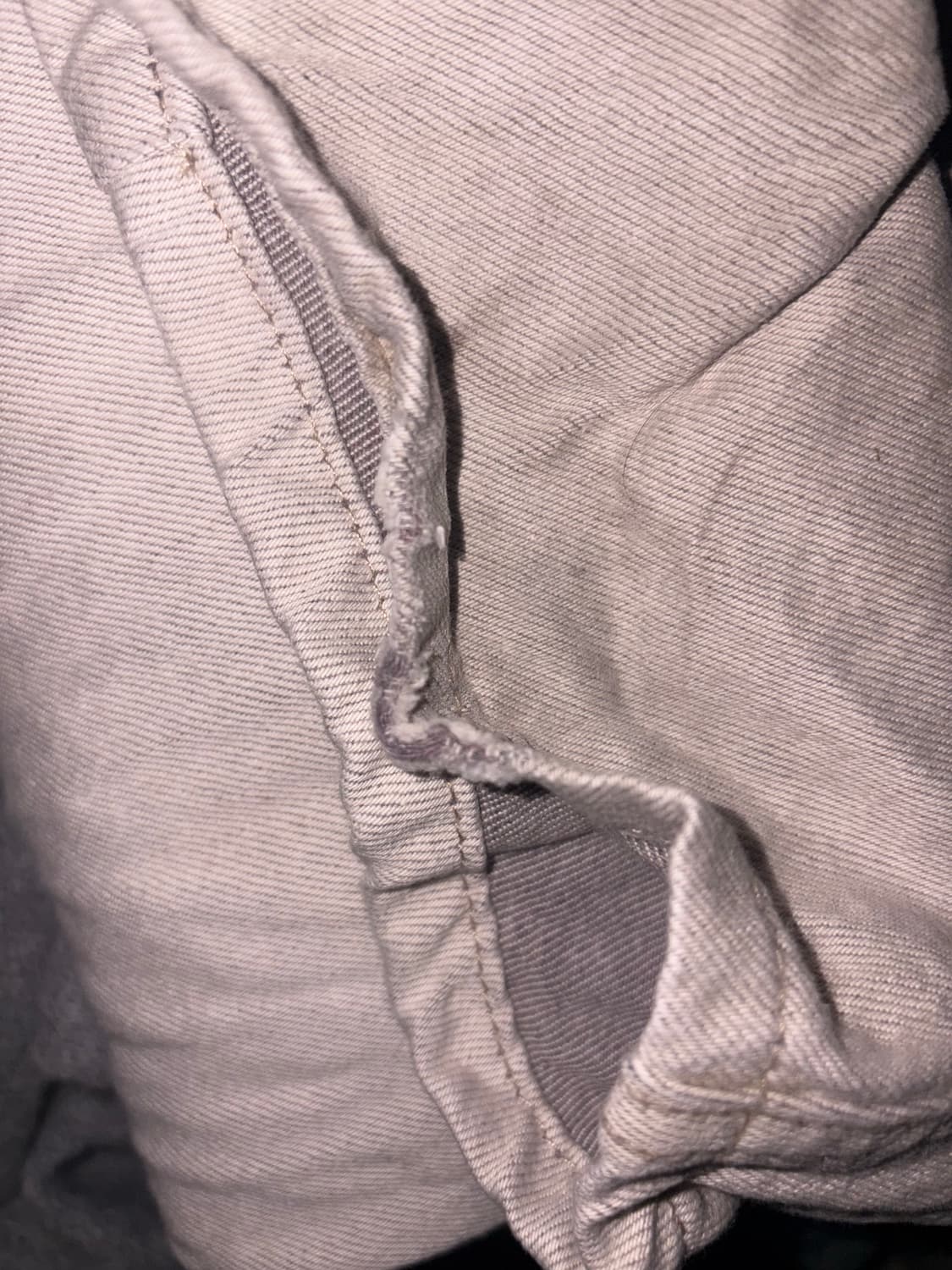 Beaded Layered Denim Pants Nonfade Raw 상품이미지3