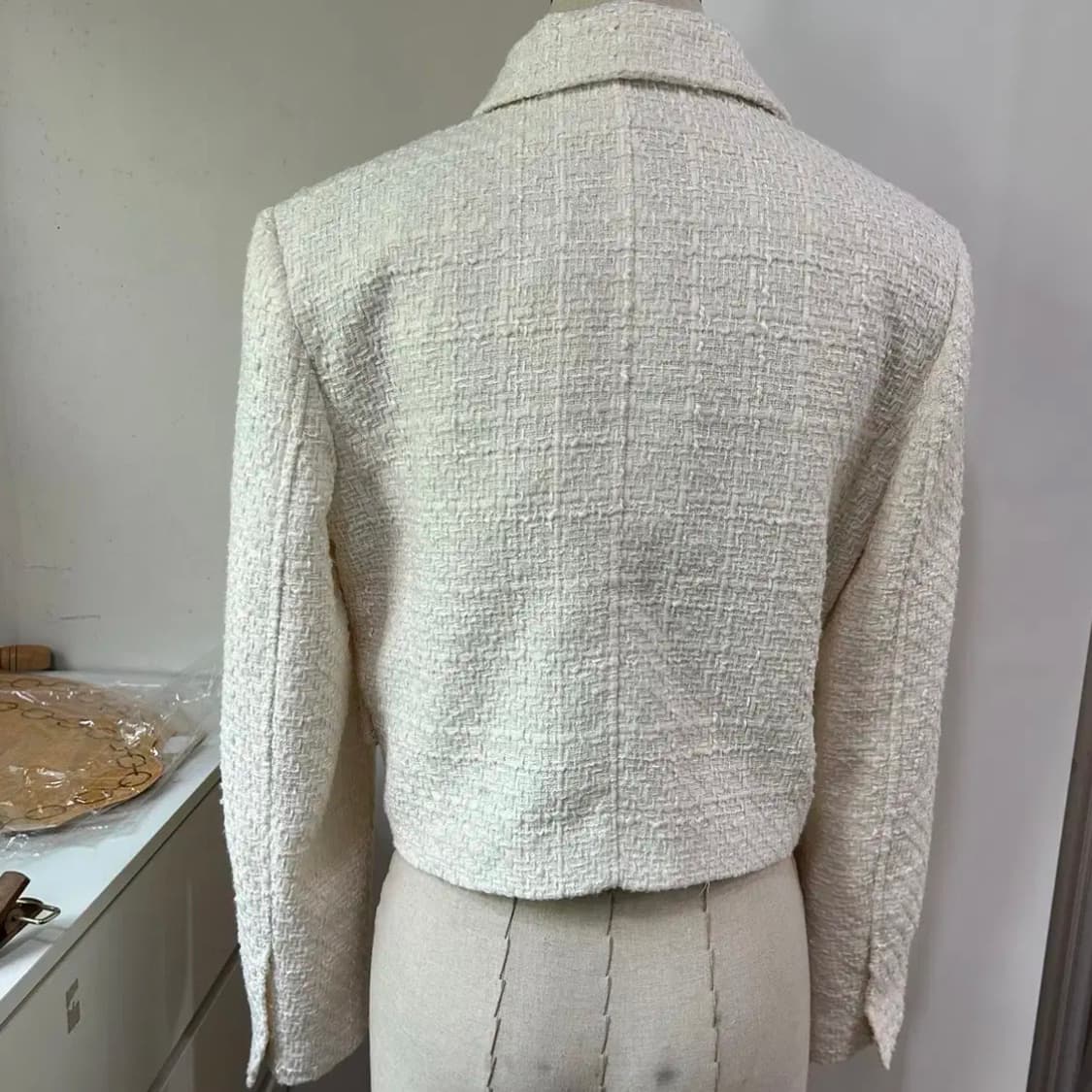 자라 스트럭처 쇼트 블레이즈 트위드 크롭자켓 봄가을자켓 상품이미지6