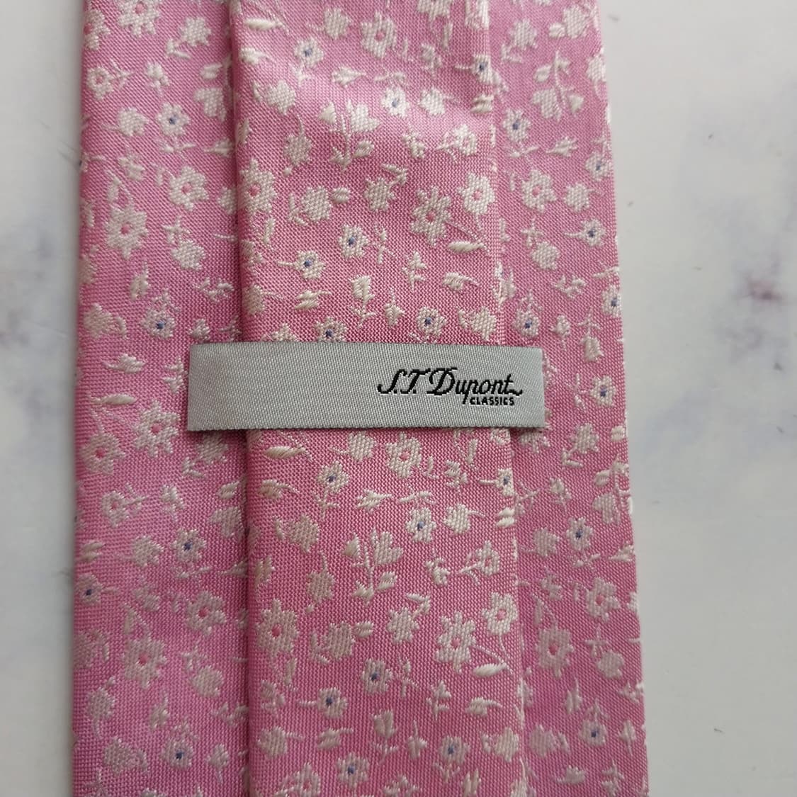 에스.티. 듀퐁 핑크 플라워 패턴 넥타이 8.5cm A+등급 K2442
 상품이미지9