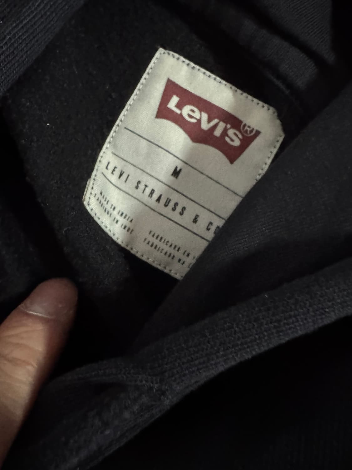 리바이스 올드스쿨 불사조 프린팅 기모 후드티 M ~ L 블랙 상품이미지3