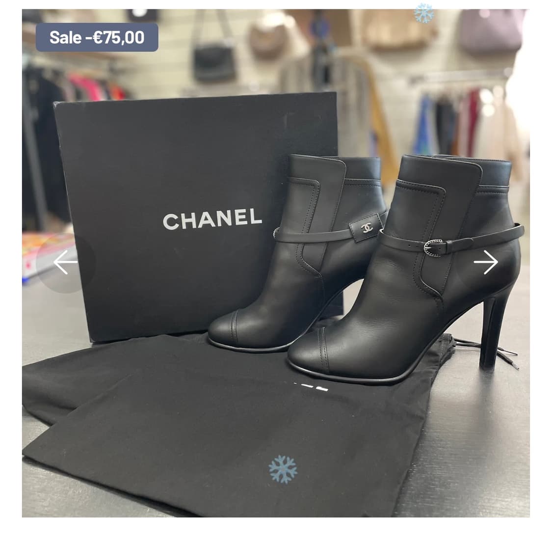 샤넬 앵클부츠 한 번 신었어요 상품이미지1