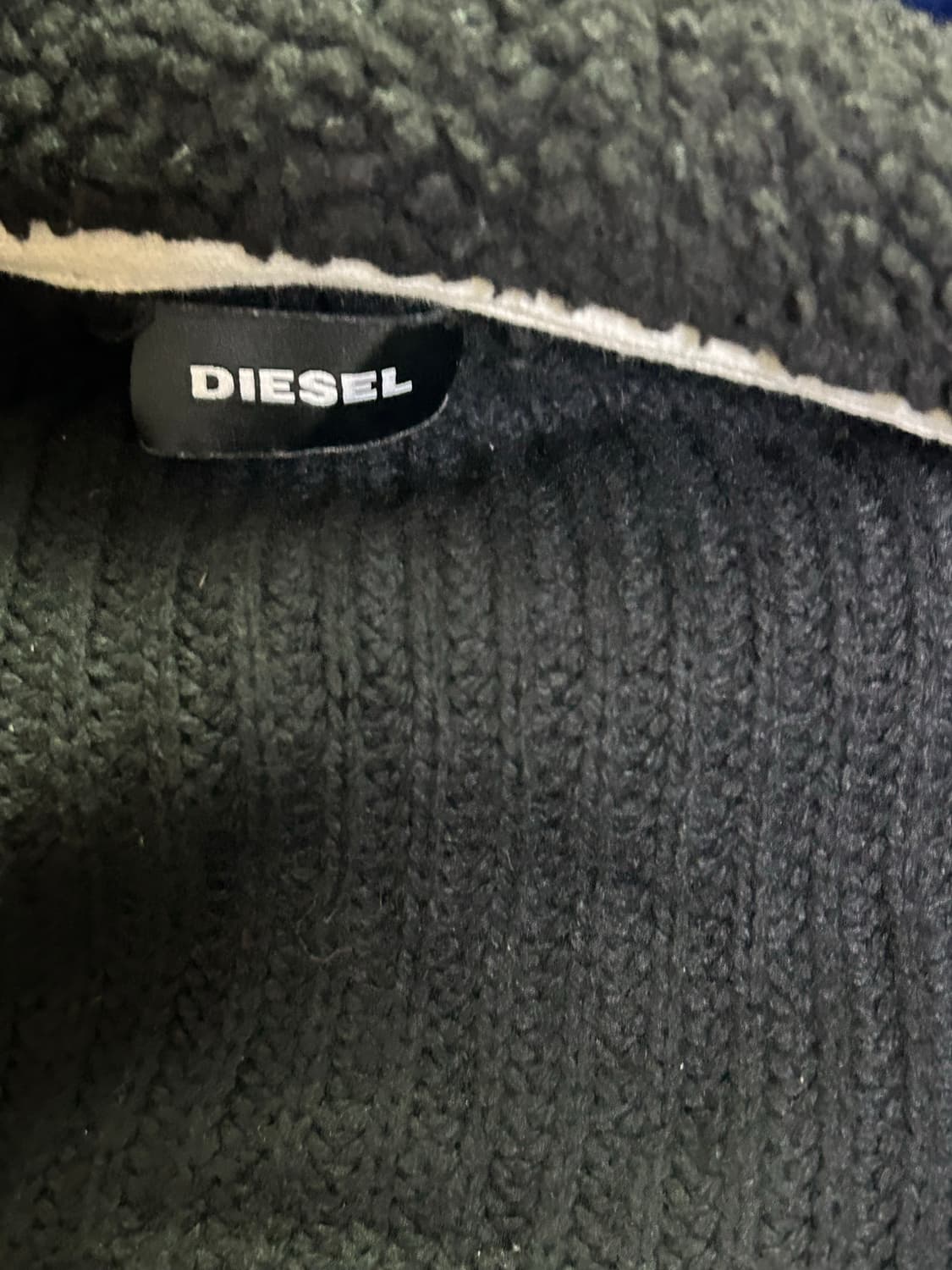 Diesel 블랙 후드 집업 상품이미지2